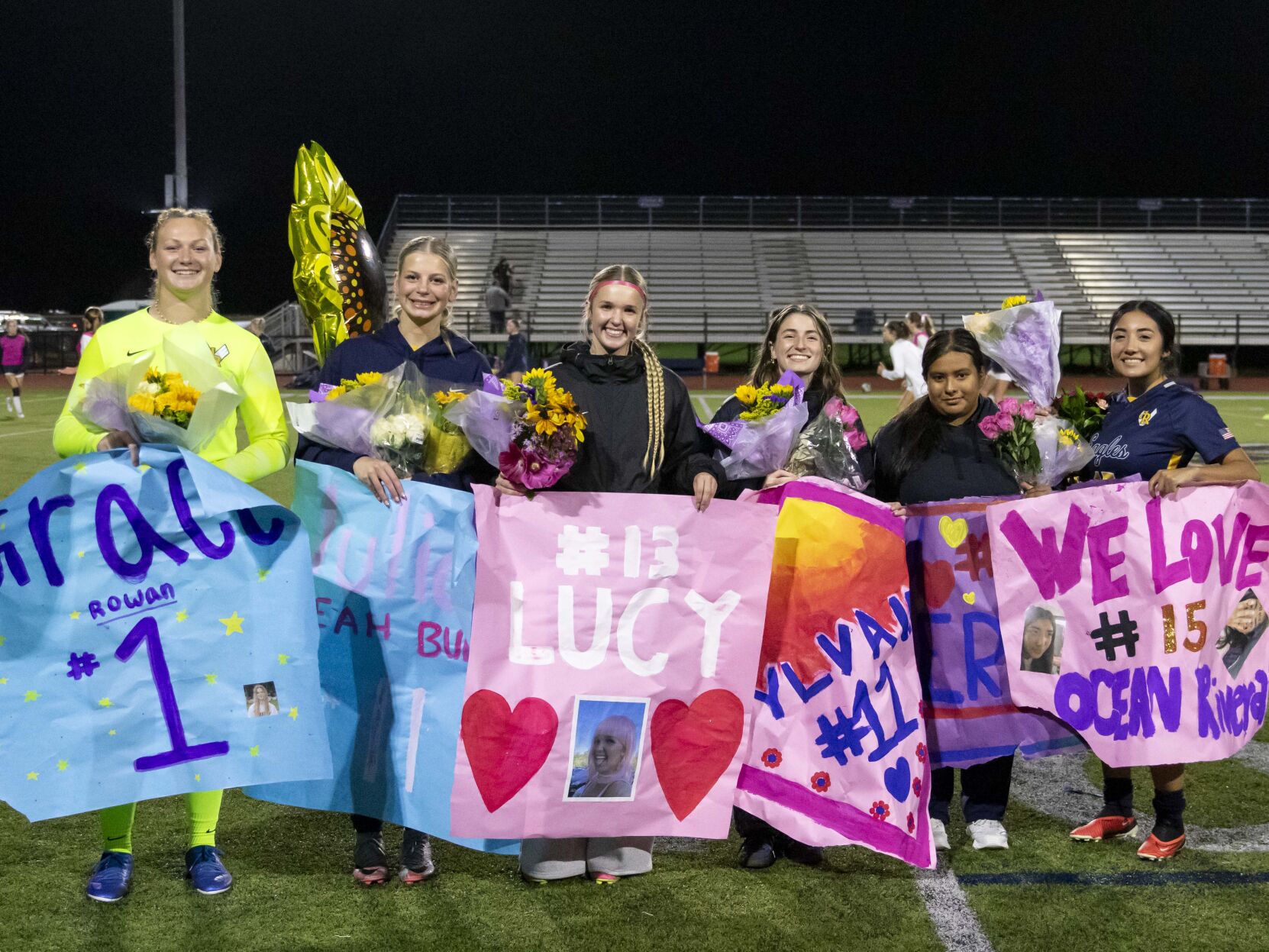 HRV girls soccer honor six seniors